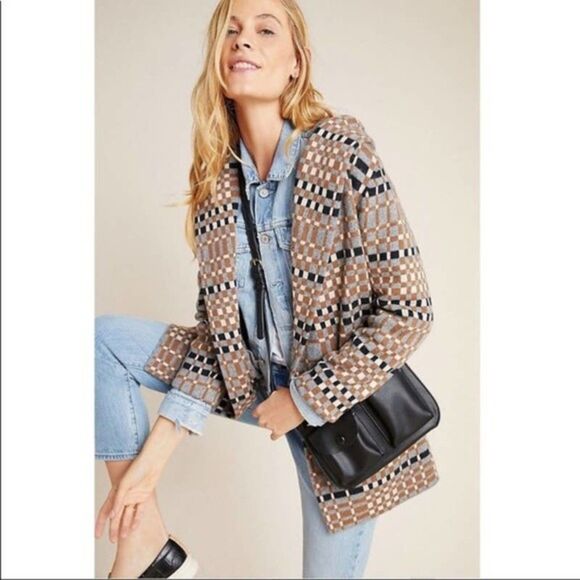 Anthropologie Field Flower Josefa Coatigan, Medium P (Petite), Wool - Picture 1 of 12